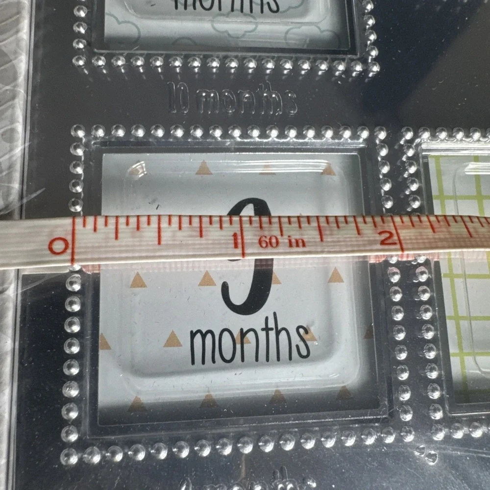 NOS Okie Dokie My First Year Picture Frame 0-12 Months In Gift Box Baby Shower